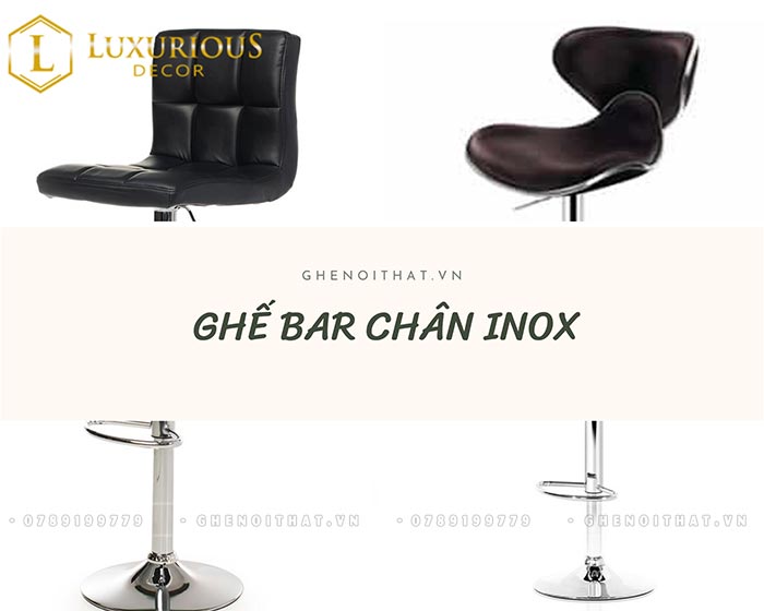 Ghế bar chân inox