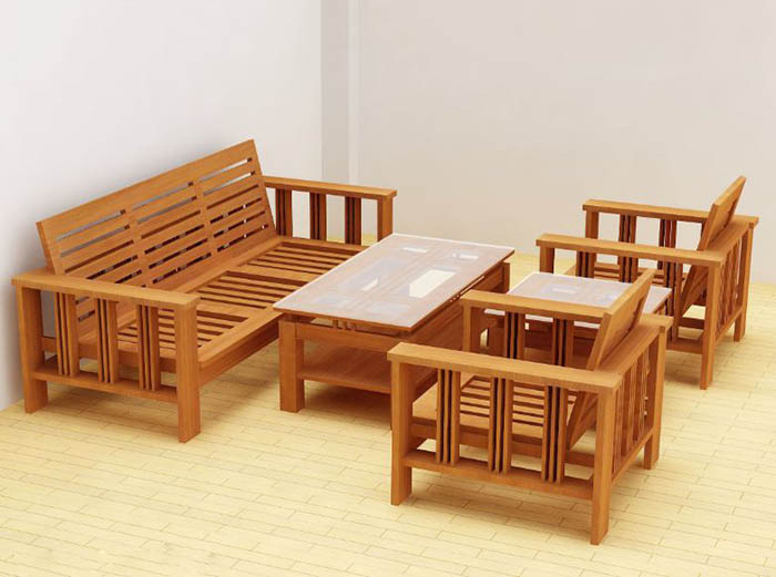 Mẫu bàn ghế gỗ công nghiệp giá 5 triệu đẹp 